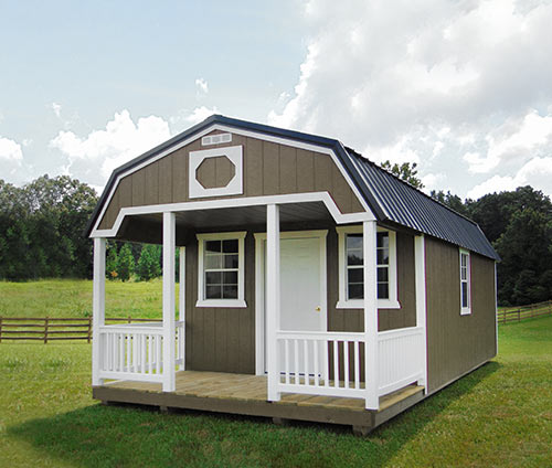Yoder's Portable Buildings Lofted Cabin