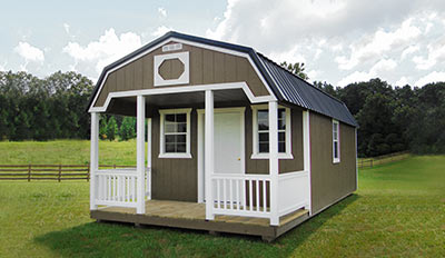 Yoder's Portable Buildings Lofted Cabin