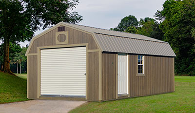 Yoder's Portable Buildings Lofted Garage