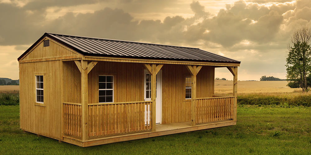 Side Lofted Barn Wooded - Yoder's Portable Buildings Indiana