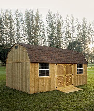 Side Lofted Barn Wooden - Yoder's Portable Buildings Indiana